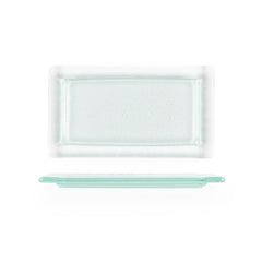 Turgla Fusion Glass 13" x 8" x h:0.5" Rectangular Clear Glass Platter