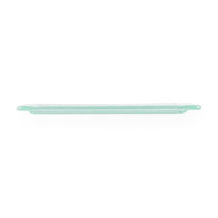 Turgla Fusion Glass 17.75" x 10" x h:0.75" Rectangular Clear Glass Platter