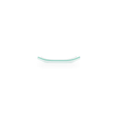 Turgla Fusion Glass 7.75" x 5" x h:0.75" Rectangular Clear Glass Platter