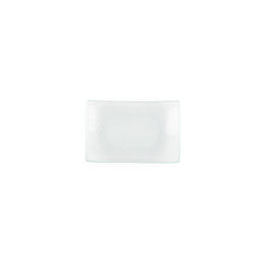 Turgla Fusion Glass 7.75" x 5" x h:0.75" Rectangular Clear Glass Platter