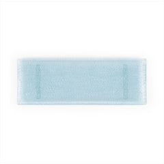 Turgla Fusion Glass 13.75" x 5" x h:0.5" Rectangular Blue Glass Platter
