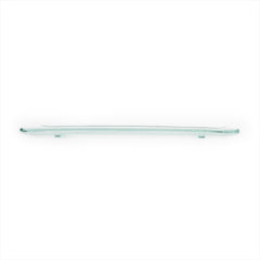 Turgla Fusion Glass 13.75" x 5" x h:0.5" Rectangular Clear Glass Platter
