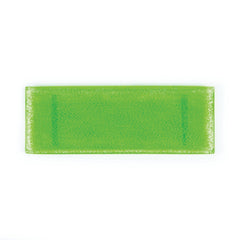 Turgla Fusion Glass 13.75" x 5" x h:0.5" Rectangular Green Glass Platter