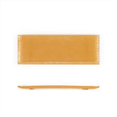 Turgla Fusion Glass 13.75" x 5" x h:0.5" Rectangular Orange Glass Platter