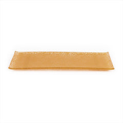 Turgla Fusion Glass 13.75" x 5" x h:0.5" Rectangular Orange Glass Platter