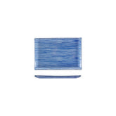 Turgla Fusion Glass 8.5" x 5.75" Rectangular Blue Glass Plate