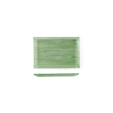 Turgla Fusion Glass 8.5" x 5.75" Rectangular Green Glass Plate