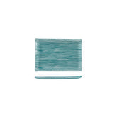 Turgla Fusion Glass 8.5" x 5.75" Rectangular Blue Glass Plate