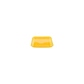 Turgla Fusion Glass 5.75" x 5.75" Square Turmeric Glass Plate