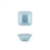 Turgla Fusion Glass 2.25" x 2.25" x h:1.5" 2 oz. Square Blue Glass Ramekin