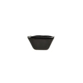 Turgla Fusion Glass 2.25" x 2.25" x h:1.5" 2 oz. Square Black Glass Ramekin