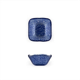 Turgla Fusion Glass 2.25" x 2.25" x h:1.5" 2 oz. Square Blue Glass Ramekin