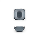 Turgla Fusion Glass 2.25" x 2.25" x h:1.5" 2 oz. Square Charcoal Glass Ramekin