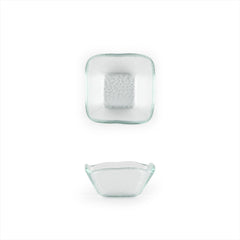 Turgla Fusion Glass 2.25" x 2.25" x h:1.5" 2 oz. Square Clear Glass Ramekin