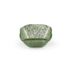 Turgla Fusion Glass 2.25" x 2.25" x h:1.5" 2 oz. Square Green Glass Ramekin