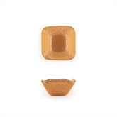 Turgla Fusion Glass 2.25" x 2.25" x h:1.5" 2 oz. Square Orange Glass Ramekin