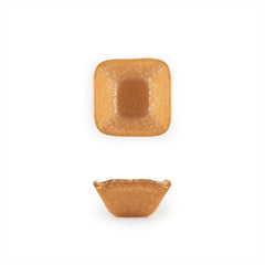 Turgla Fusion Glass 2.25" x 2.25" x h:1.5" 2 oz. Square Orange Glass Ramekin