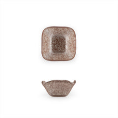 Turgla Fusion Glass 2.25" x 2.25" x h:1.5" 2 oz. Square Pink Purple Glass Ramekin