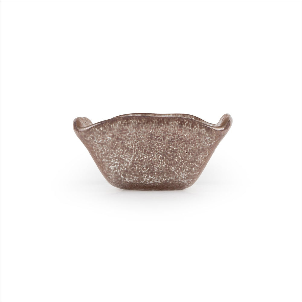 Turgla Fusion Glass 2.25" x 2.25" x h:1.5" 2 oz. Square Pink Purple Glass Ramekin