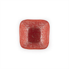 Turgla Fusion Glass 2.25" x 2.25" x h:1.5" 2 oz. Square Red Glass Ramekin