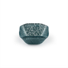 Turgla Fusion Glass 2.25" x 2.25" x h:1.5" 2 oz. Square Blue Glass Ramekin