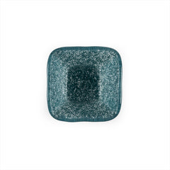 Turgla Fusion Glass 2.25" x 2.25" x h:1.5" 2 oz. Square Blue Glass Ramekin