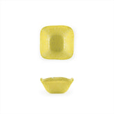 Turgla Fusion Glass 2.25" x 2.25" x h:1.5" 2 oz. Square Yellow Glass Ramekin