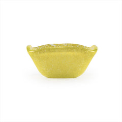Turgla Fusion Glass 2.25" x 2.25" x h:1.5" 2 oz. Square Yellow Glass Ramekin