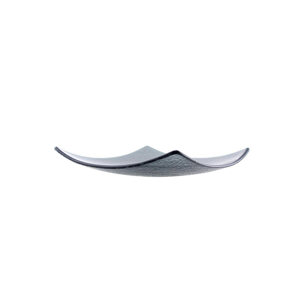 Turgla Fusion Glass 5.75" x 5.75" Square Charcoal Glass Plate