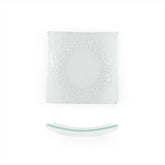 Turgla Fusion Glass 5.75" x 5.75" Square Clear Glass Plate