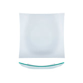 Turgla Fusion Glass 11.5" x 11.5" Square Clear Glass Plate