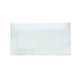 Turgla Fusion Glass 14" x 7" x h:0.75" Rectangular Clear Glass Platter