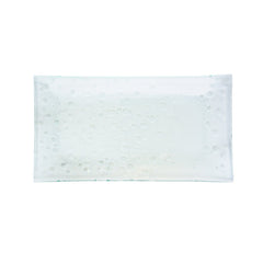 Turgla Fusion Glass 14" x 7" x h:0.75" Rectangular Clear Glass Platter
