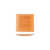 Turgla Fusion Glass 7.75" x 7.75" Square Orange Glass Plate