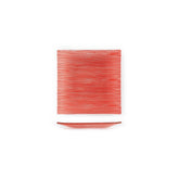 Turgla Fusion Glass 7.75" x 7.75" Square Red Glass Plate