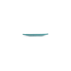 Turgla Fusion Glass 7.75" x 7.75" Square Blue Glass Plate