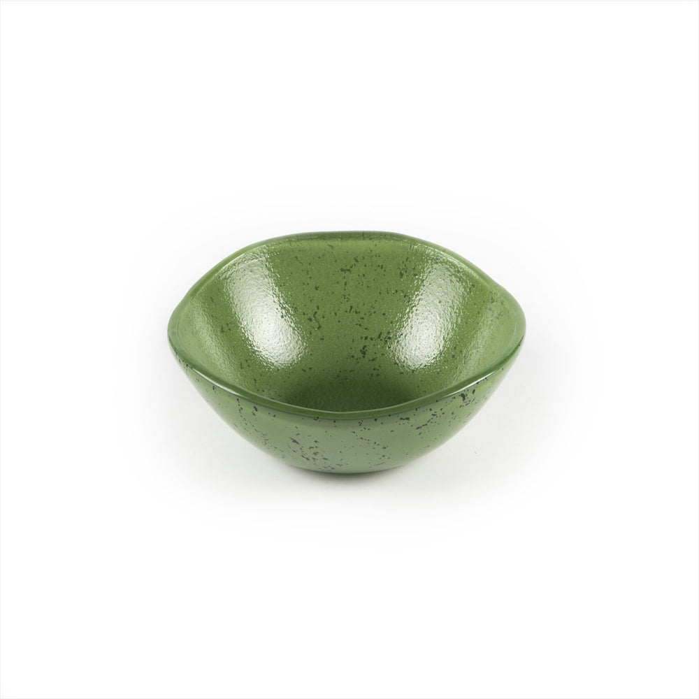 Turgla Fusion Glass dia.5.5" h:2" 14 oz. Round Agave Glass Bowl