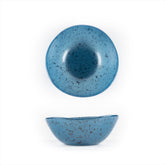 Turgla Fusion Glass dia.5.5" h:2" 14 oz. Round Blue Glass Bowl