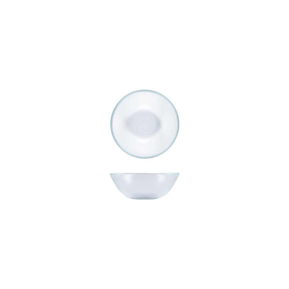 Turgla Fusion Glass dia.5.5" h:2" 14 oz. Round Clear Glass Bowl