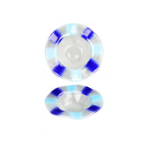 Turgla Fusion Glass dia.10.5" h:4" 24 oz. Round Frosted Glass Bowl