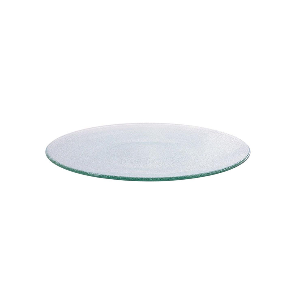 Turgla Fusion Glass dia.9" Round Clear Glass Plate