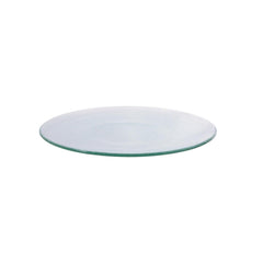 Turgla Fusion Glass dia.9" Round Clear Glass Plate