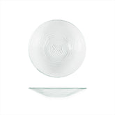 Turgla Fusion Glass dia.11.75" h:1.5" 32 oz. Round Clear Glass Bowl
