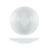Turgla Fusion Glass dia.13.75" h:2" 58 oz. Round Clear Glass Bowl
