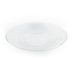 Turgla Fusion Glass dia.17.75" h:3" 4.5 qt. Round Clear Glass Bowl