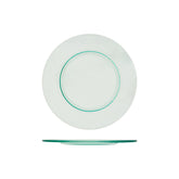 Turgla Fusion Glass dia.11.75" h:0.75" Round Clear Glass Platter
