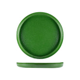 Turgla Fusion Glass dia.13.5" h:1" Round Basil Glass Platter