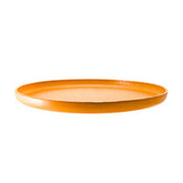 Turgla Fusion Glass dia.13.5" h:1" Round Turmeric Glass Platter