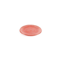 Turgla Fusion Glass dia.7.75" Round Red Glass Plate