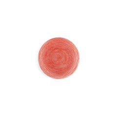 Turgla Fusion Glass dia.7.75" Round Red Glass Plate